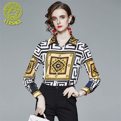 fake versace long sleeve shirt|versace long sleeves polo shirts.